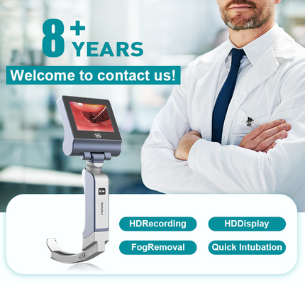 فیلم لارنگوسکوپ پزشکی از جنس استنلس استیل 3 اینچ با صفحه نمایش HD 32 گیگابایت